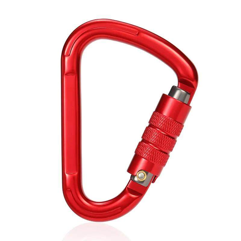 Pear Shape Auto Lock Aluminum Carabiner