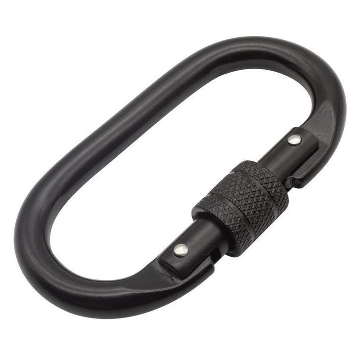 Steel Carabiner With Threaded Collar