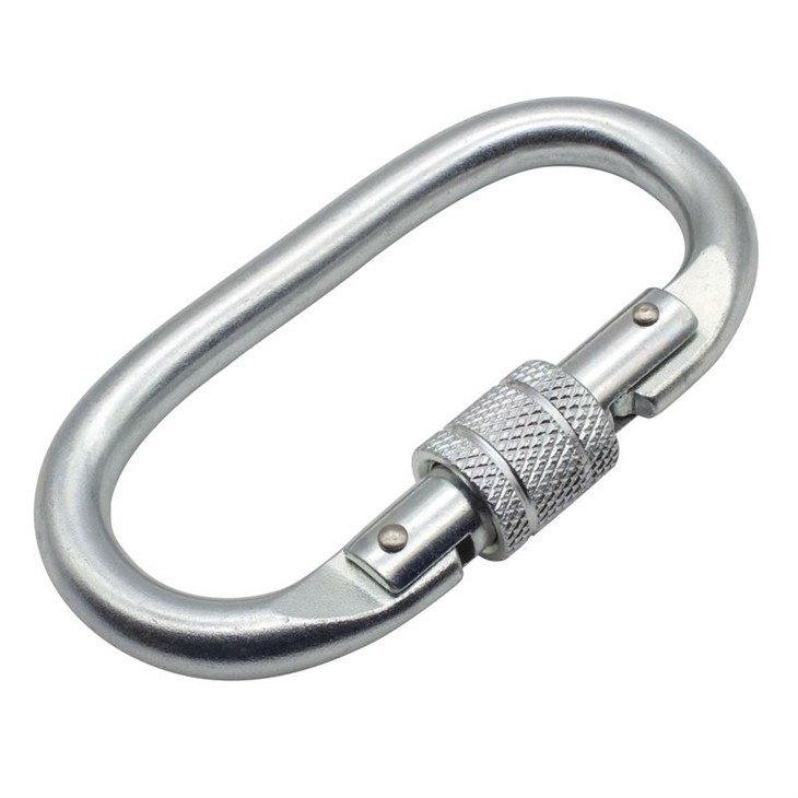 Steel Carabiner With Threaded Collar