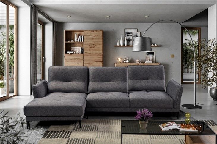 China Custom L formige Couch Stoffsofa Hersteller Lieferanten Fabrik GroBhandelsservice