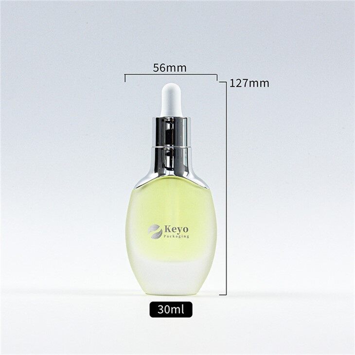 30ml oval shaped glass dropper bottle for foundation essential oil (9)