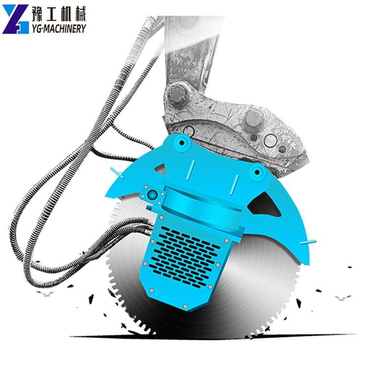 Scie à roche pour excavatrice