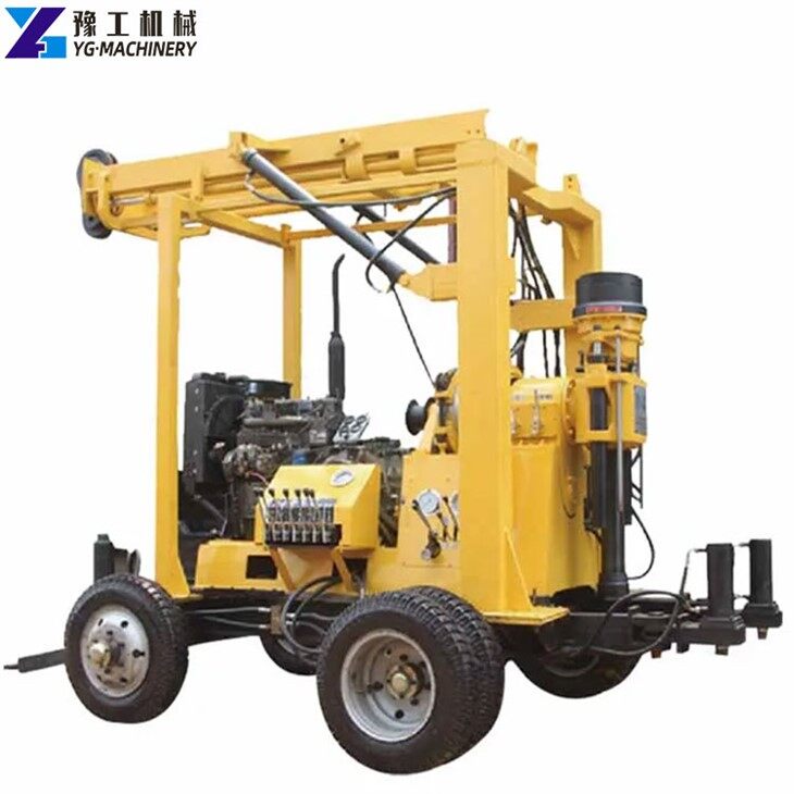 Trailer Mounted Water Well Drilling Rig