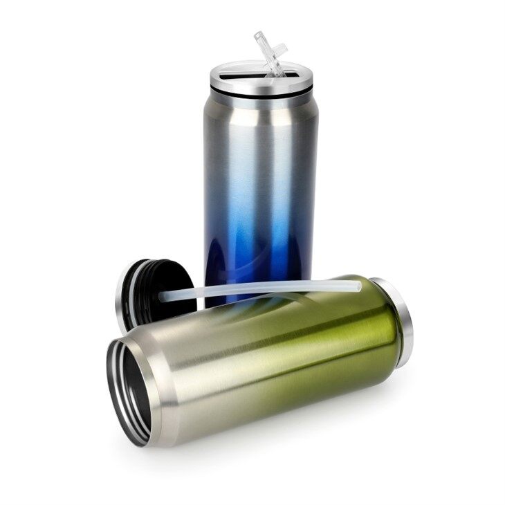 Double Wall Stainless Steel Tumbler Insulated Sublimation Bottle With Straw