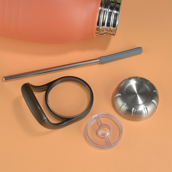 Double Wall Vacuum Water Bottle Metal Water Bottle With Handle