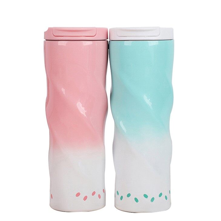 Double Wall Tumbler Water Bottle Coffee Mug Travel Leak Proof Insulated Cup