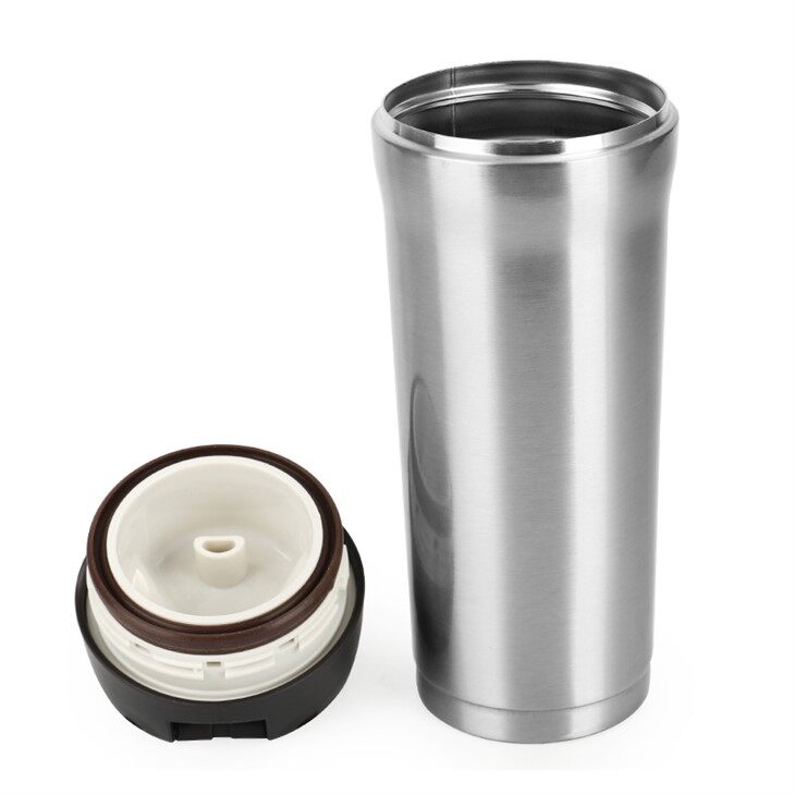 Double Wall Vacuum Insulated Stainless-Steel Water Bottle with Locking Push-Button Lid