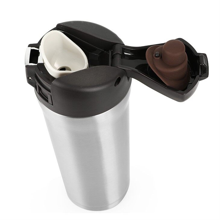 Double Wall Vacuum Insulated Stainless-Steel Water Bottle with Locking Push-Button Lid