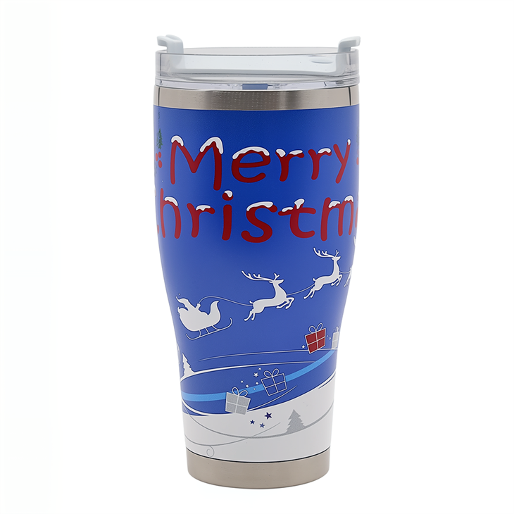 Stainless Steel Christmas Travel Coffee Cup