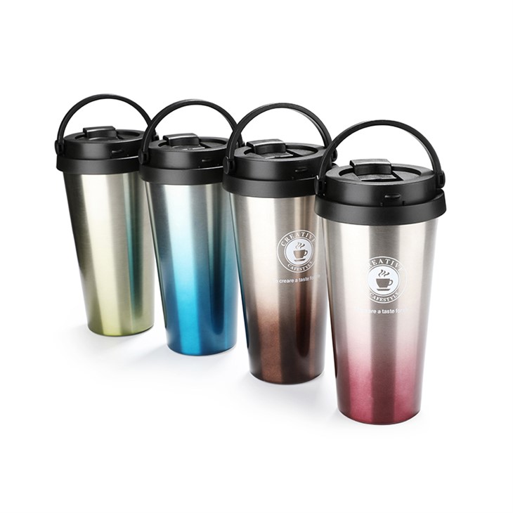 Double Walled Stainless Steel Water Bottle Coffee Mug Leak Proof Vacuum Tumbler for Camping Office or Car Travel