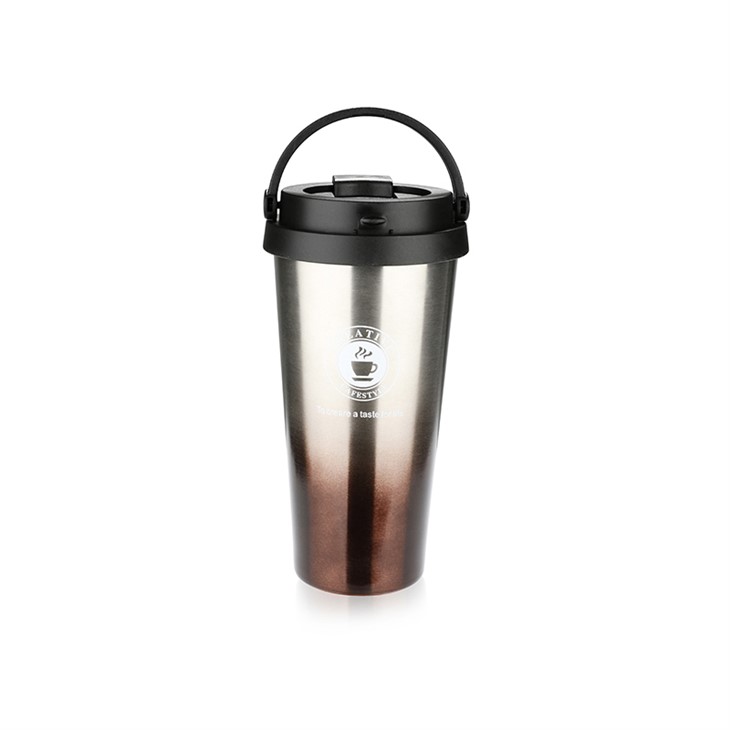 Double Walled Stainless Steel Water Bottle Coffee Mug Leak Proof Vacuum Tumbler for Camping Office or Car Travel