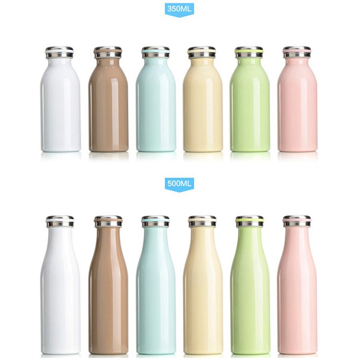 Milk Vacuum Flasks Stainless Steel Cup Water Bottle Sports Travel Thermals MugTravel Insulated Cup