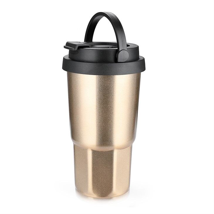 Travel Tumbler with Concealed Carry Handle Leak proof Insulated Coffee Cup