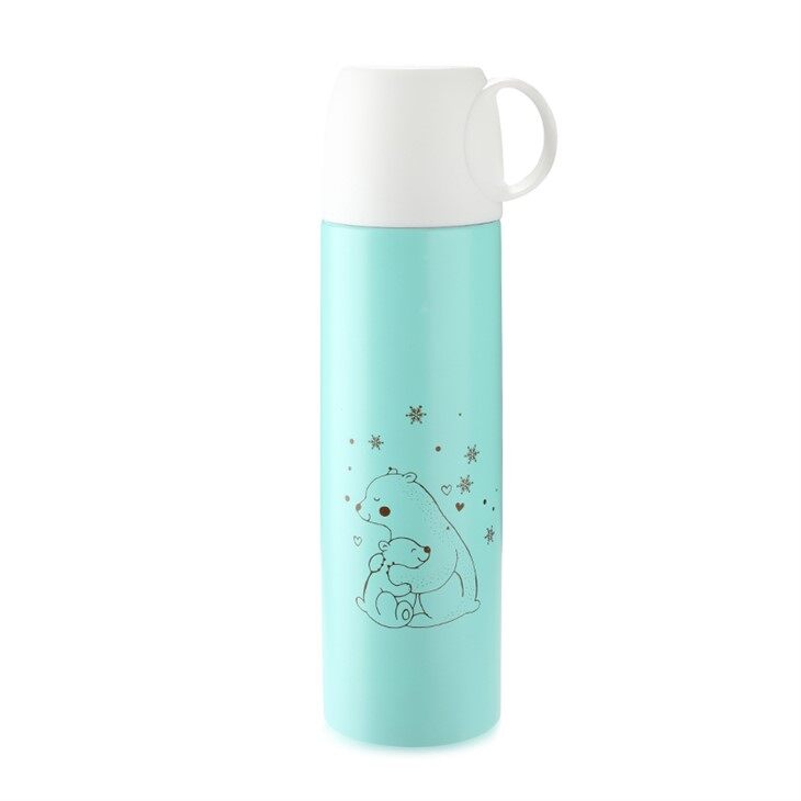 Creative stainless steel water bottle lid can be used as a convenient water cup