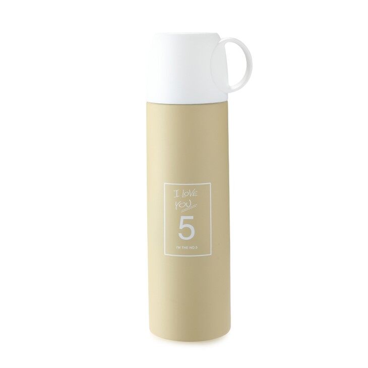 Creative stainless steel water bottle lid can be used as a convenient water cup