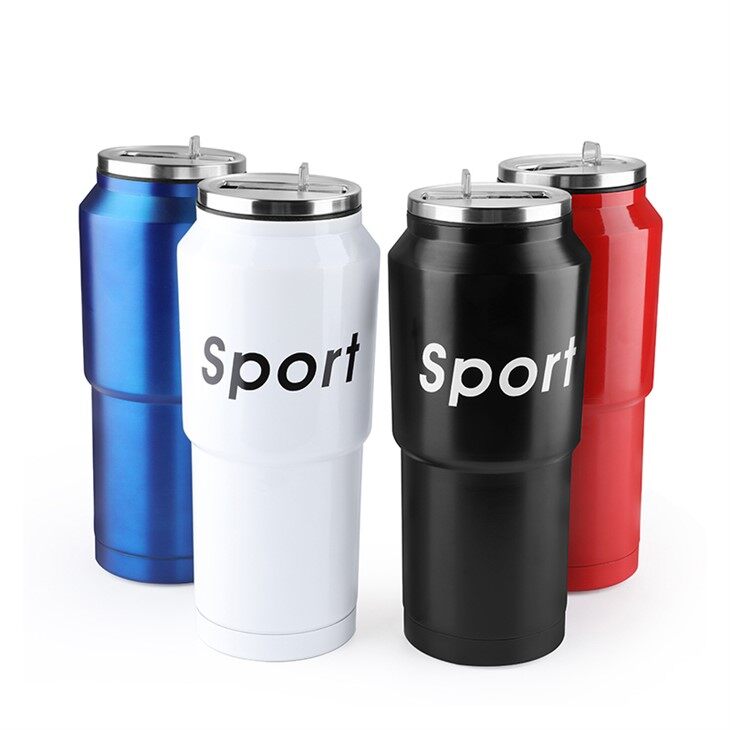 Travel Mug Tumbler Insulated Water Bottle Coffee Cup with Lid and Straw