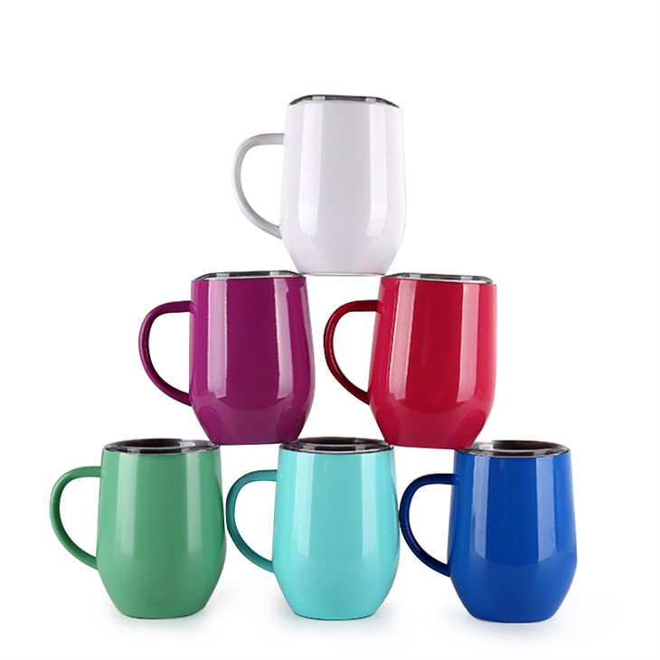 Food Grade Stainless Steel Coffee Mug Vacuum Insulation Cup,Travel Mug,with Lids and Handle