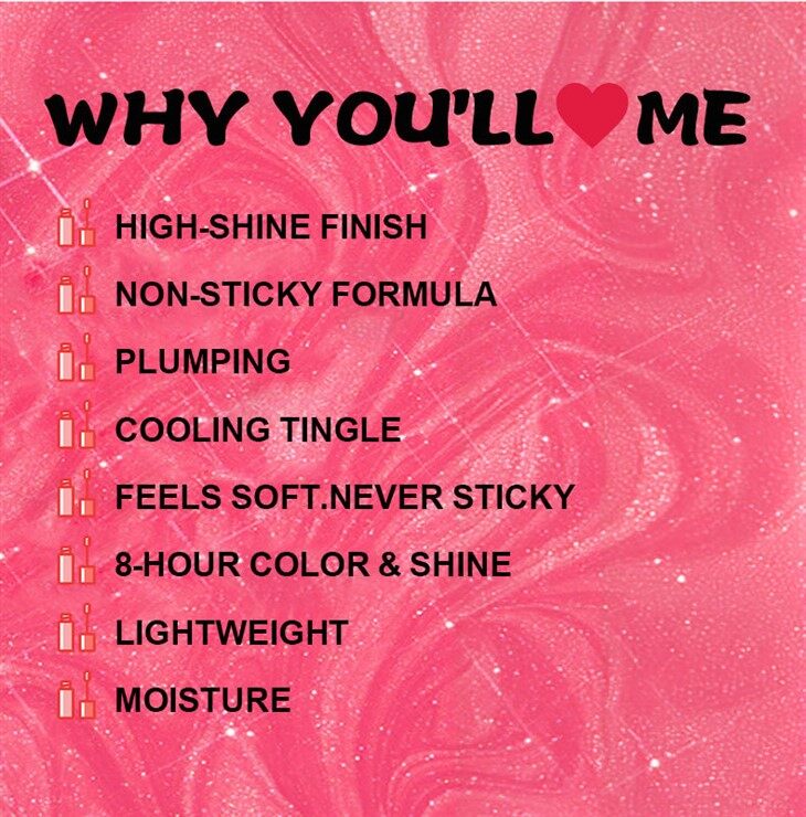 Mirror water gloss lip gloss non-stick cup lip frozen lip glaze07