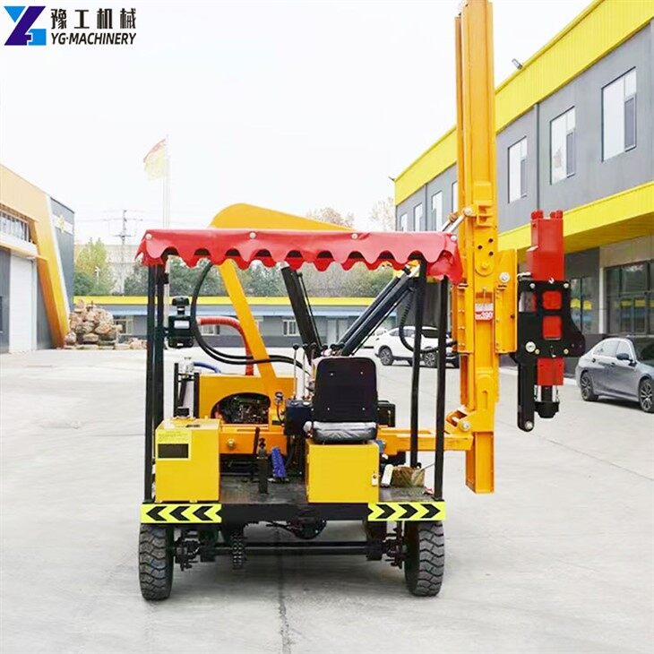 guardrail-pile-driver