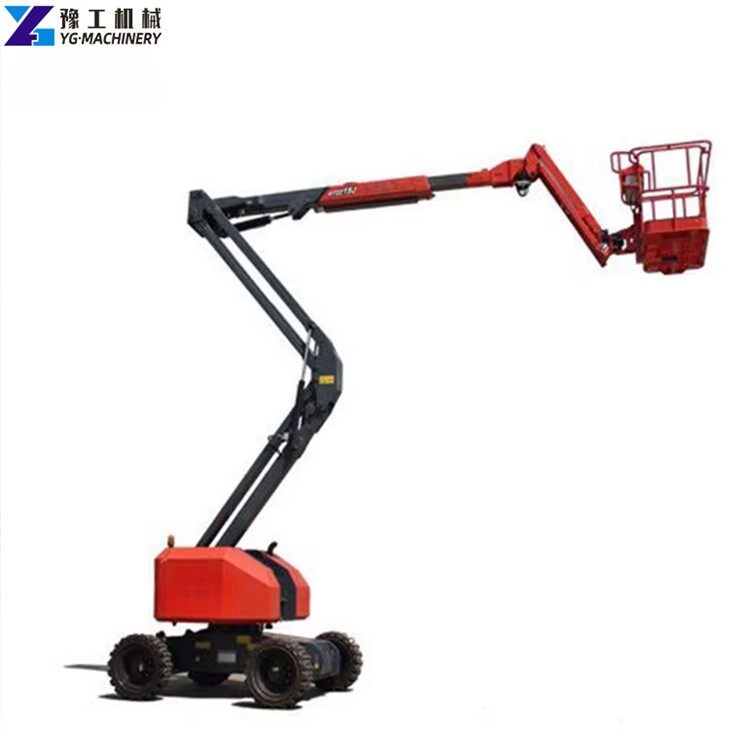 Pequeno elevador de lança articulante