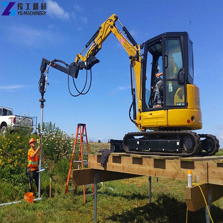 small-screw-pile-driver