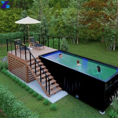 Pools aus Versandbehältern