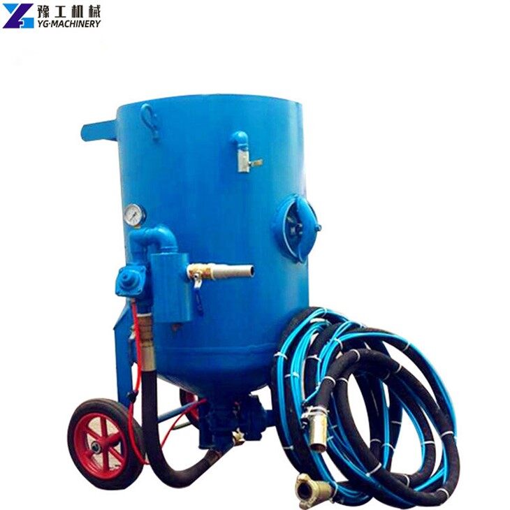 Stroj na pieskovanie mokrým pieskom