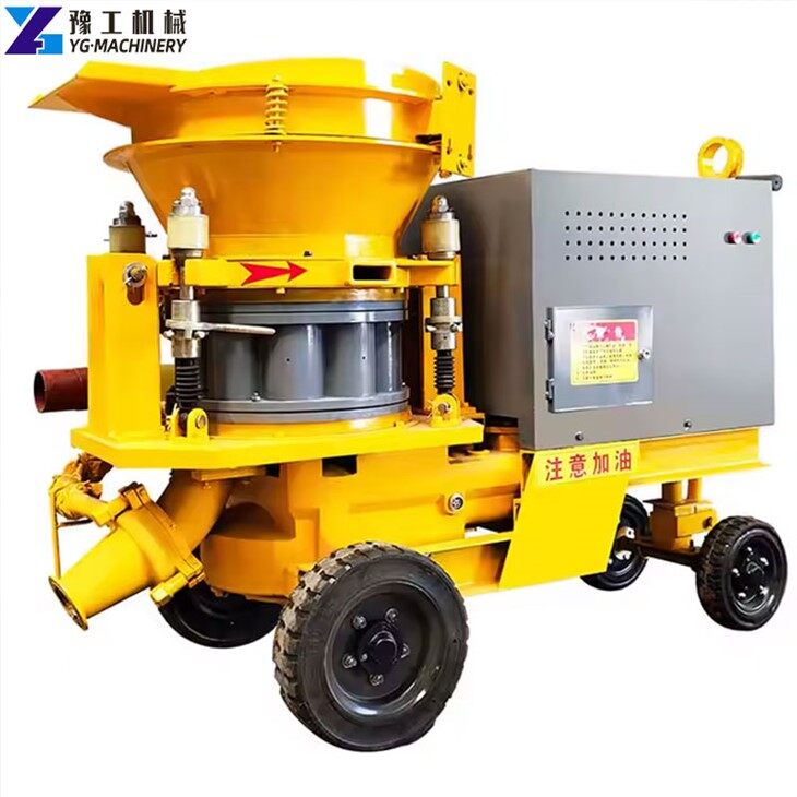 Mokrý stříkaný stroj