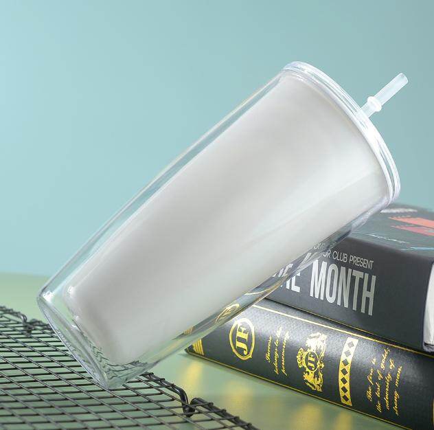 Reusable Cups with Lids and Straws