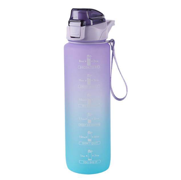 Water Bottles with Times to Drink