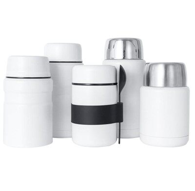 Insulated Food Container With Foldable Spoon