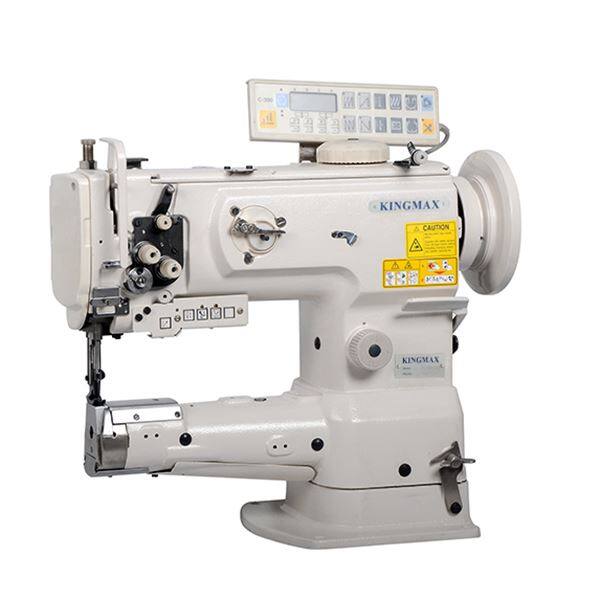 Cylinderbäddssymaskin med automatisk trådklippning