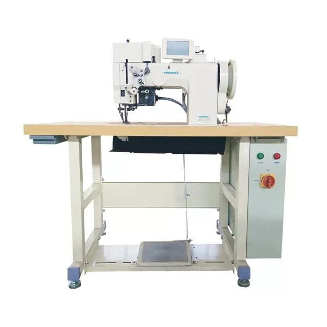 Two Needle Flat Bed Ornamental Sewing Machine with Thick Thread