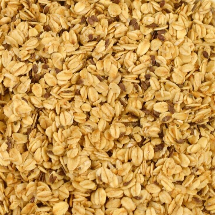 Peach granola oatmeal