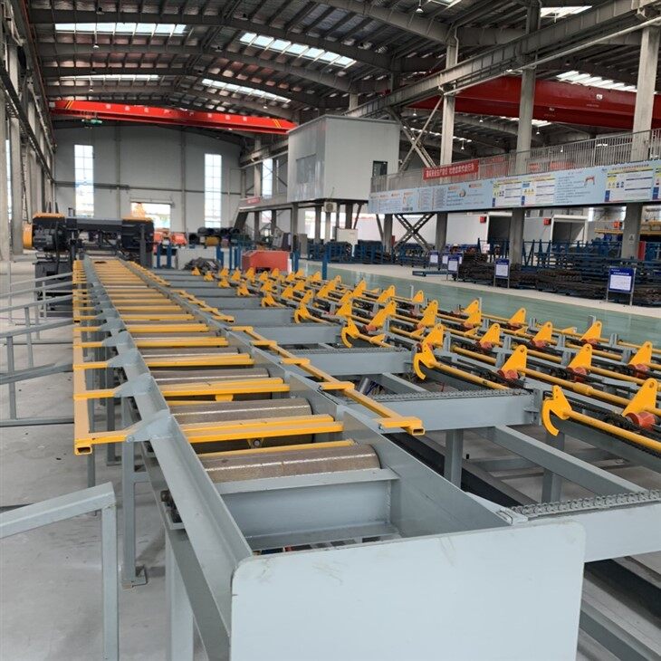 Steel Sawing Threading Grinding Line factory