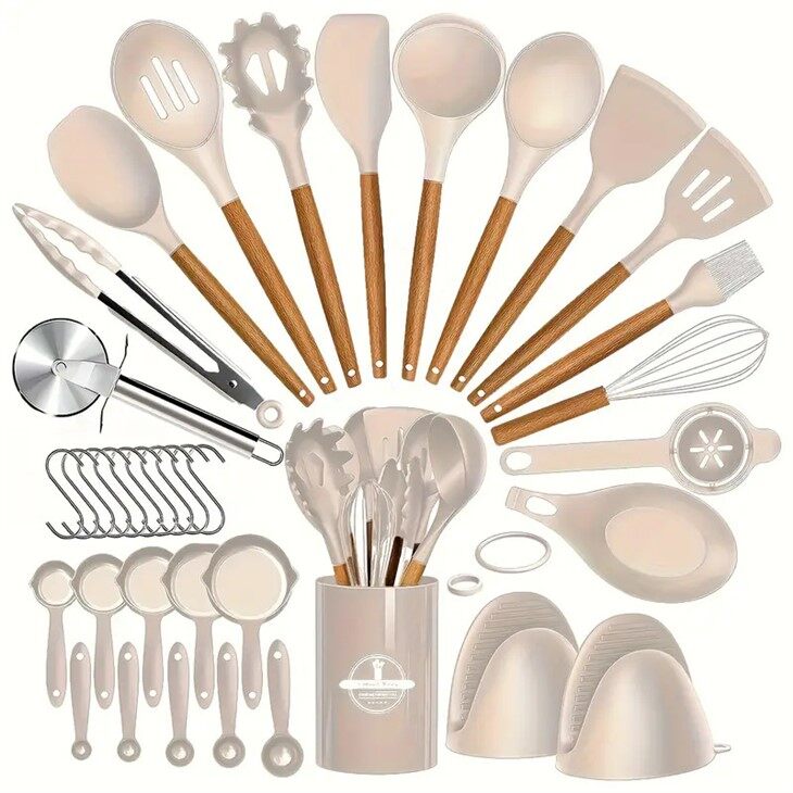 33Pcs Silicone Kitchen Utensil Set factory