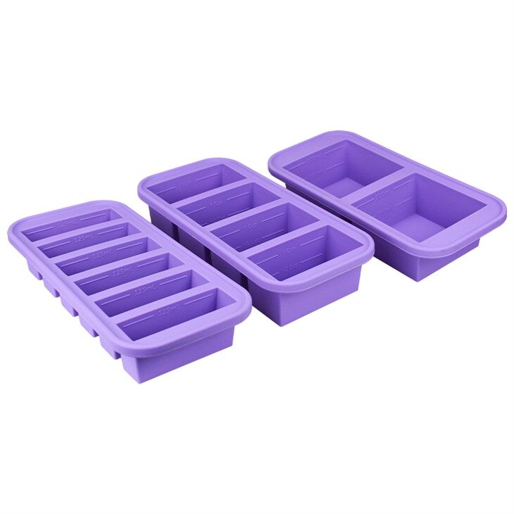 Purple Silicone Soup Freezer Container factory