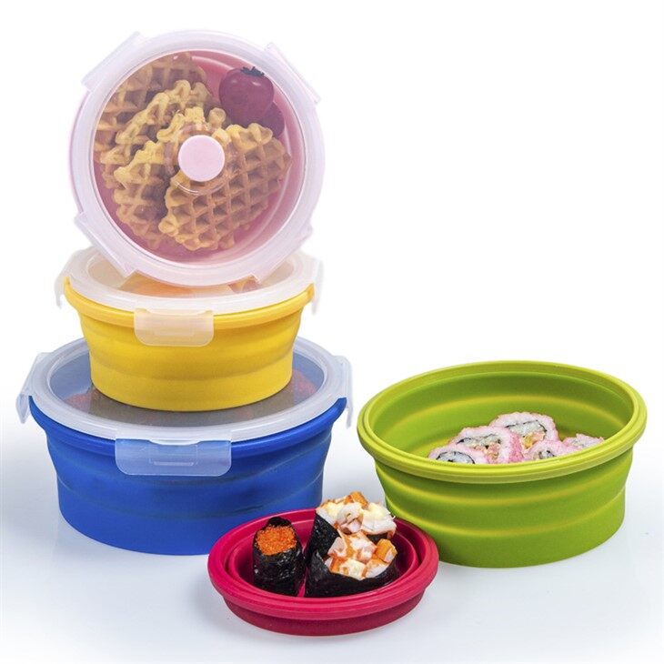 Round Silicone Lunch Box factory