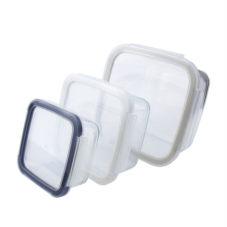 Square Glass Food Container factory