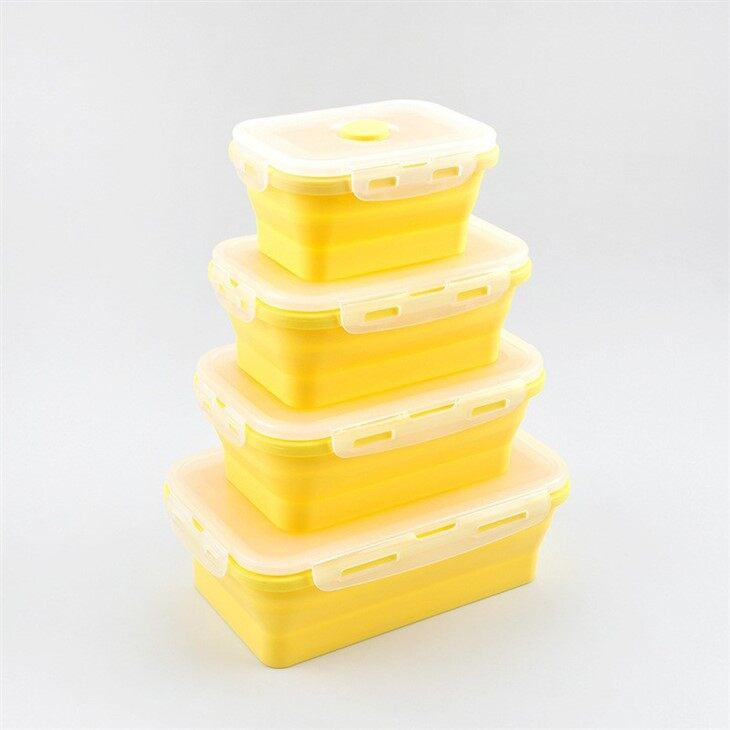 Square Silicone Lunch Box high quality