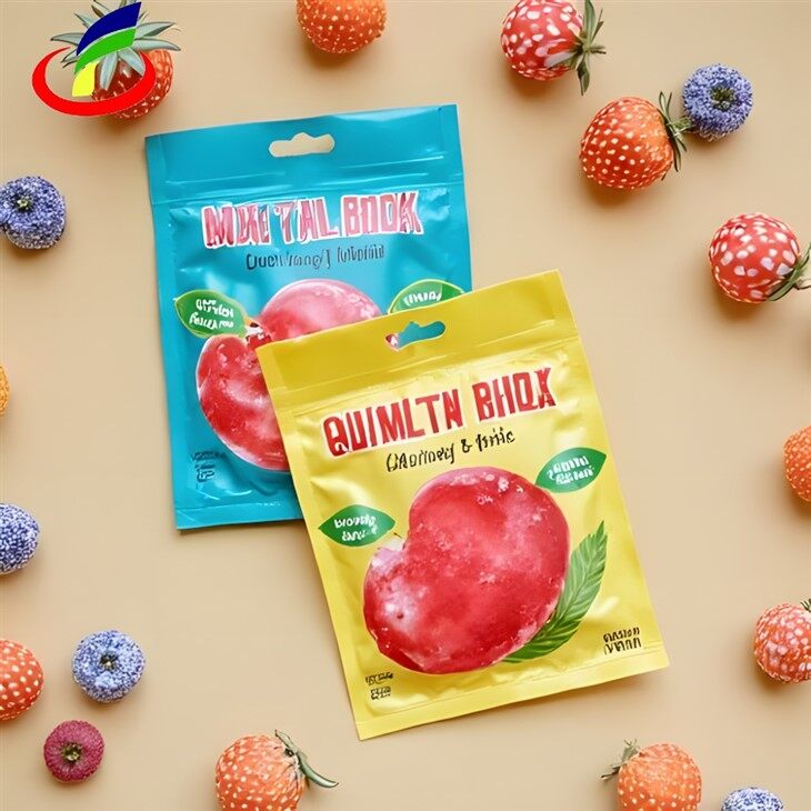 3 Side Seal Flat Pouch With Zipper high quality