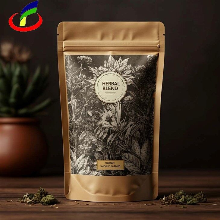 Printed Kraft Stand Up Pouches high quality