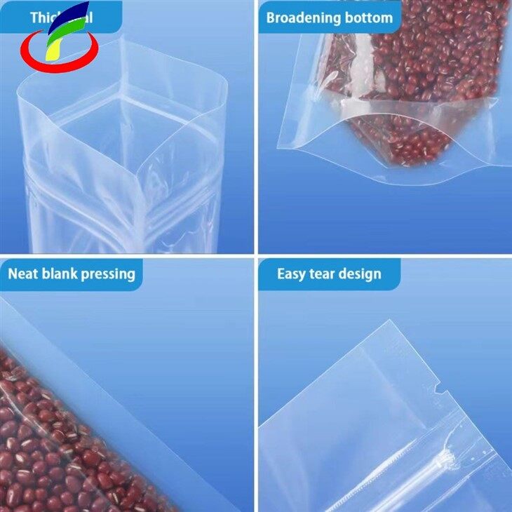 Transparent Stand Up Pouch With Zipper high quality