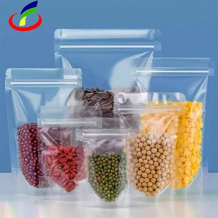 Transparent Stand Up Pouch With Zipper factory