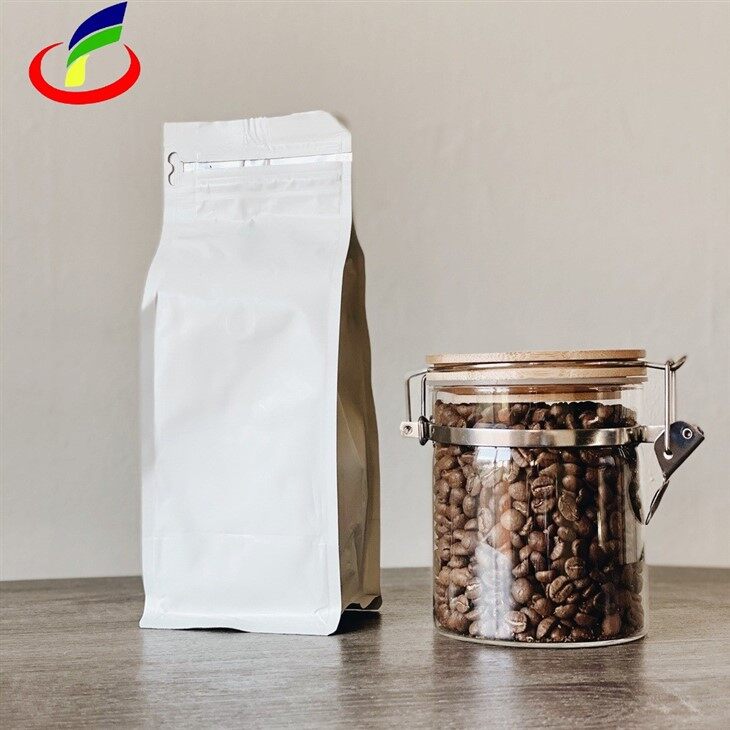 White Paper Flat Bottom Bag For Food factory