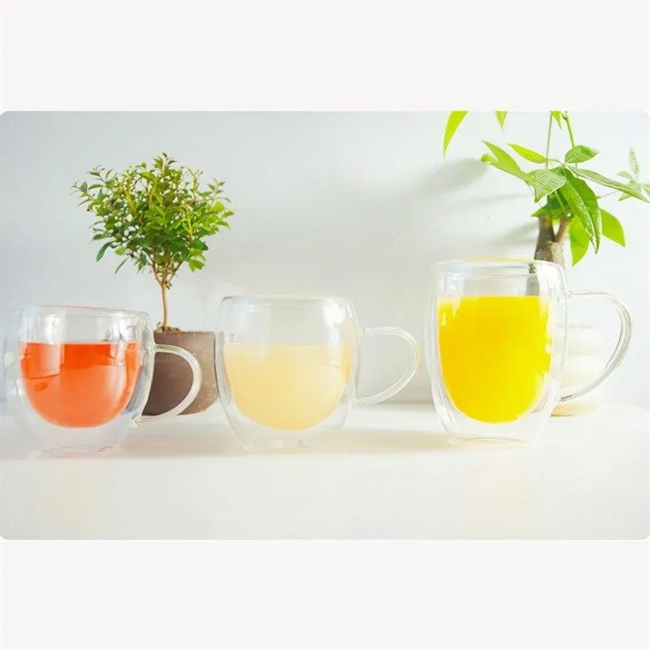 Double Walled Borosilicate Glass Cup factory