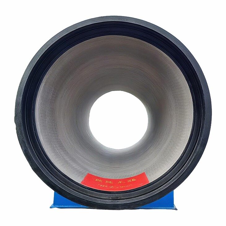 The front side of ductile iron pipe