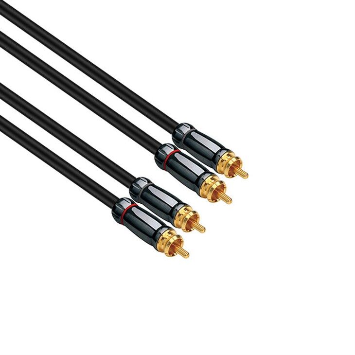 Позлатен 2RCA кабел