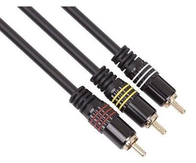 Позлатен 3RCA кабел