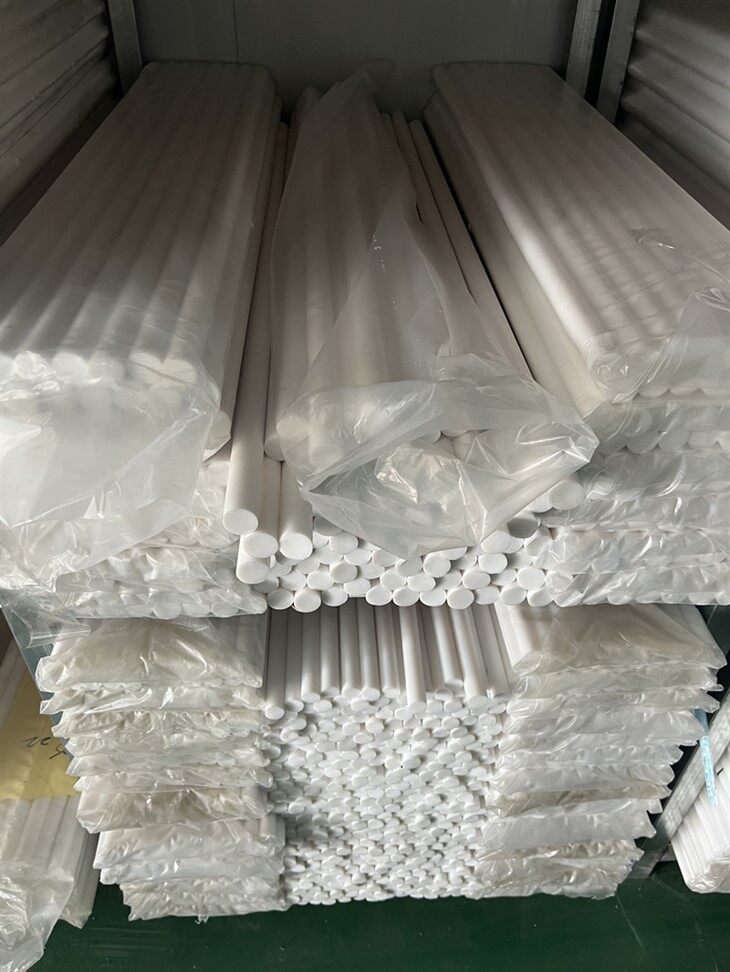 PTFE Rod Natual White Bar Teflon Rod Cut Size factory